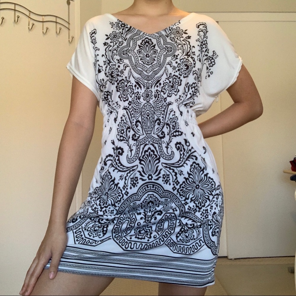 Black and white dress